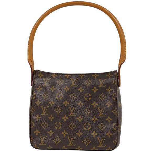 Louis Vuitton Looping MM One-Shoulder Shoulder Bag Monogram Brown M51146 Women's